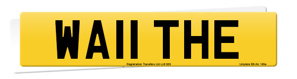 Registration number WA11 THE